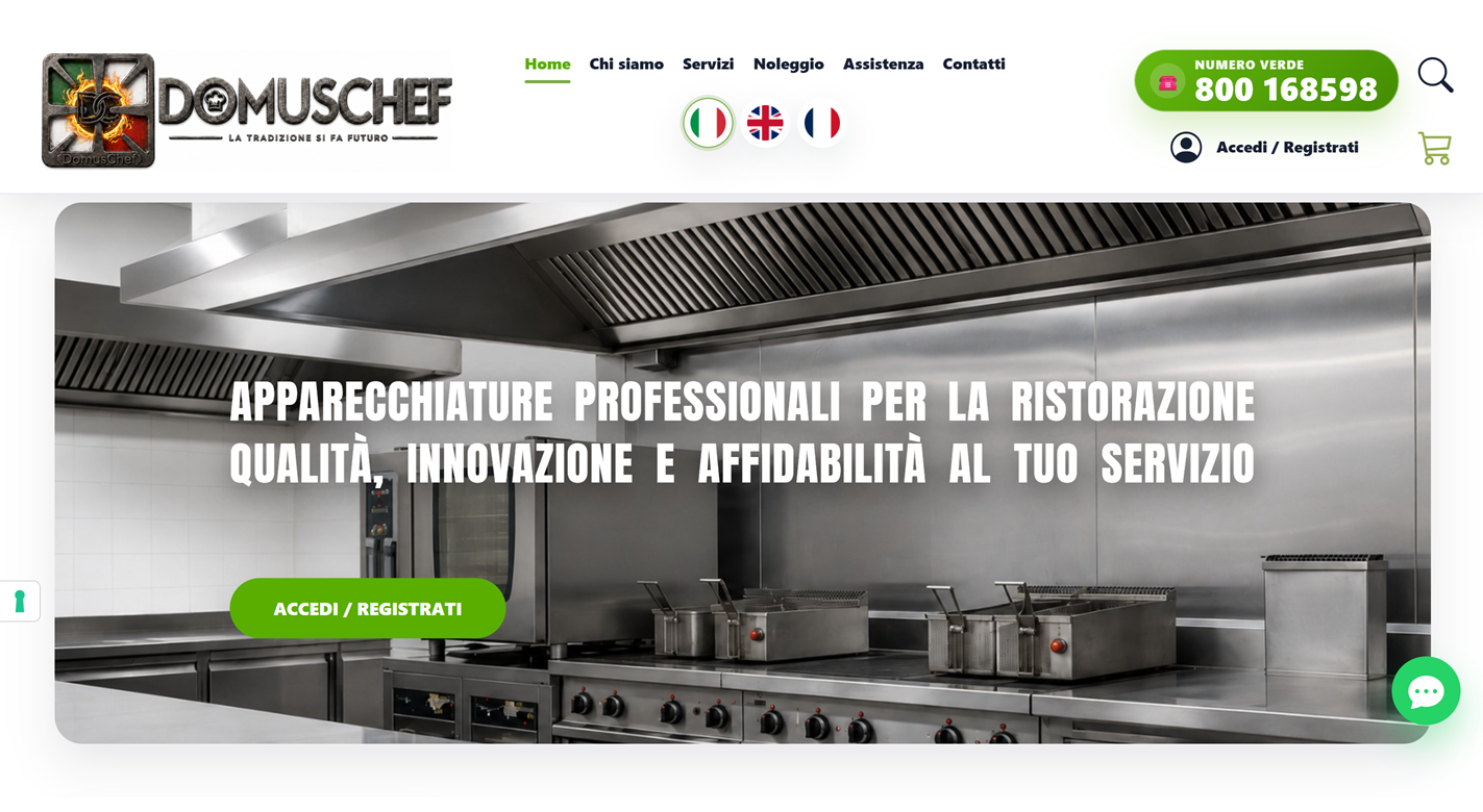Screenshot progetto DomusChef