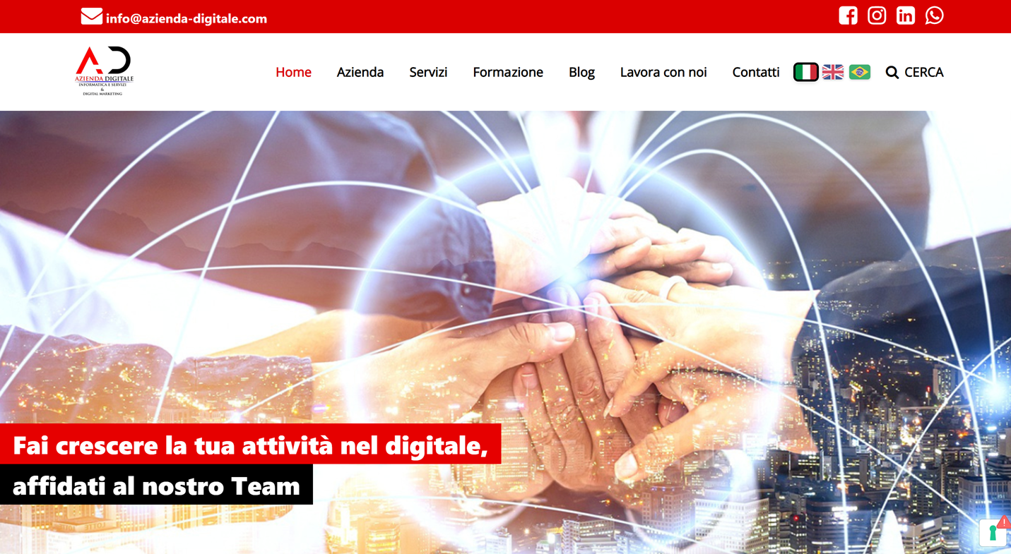 Screenshot progetto Azienda Digitale